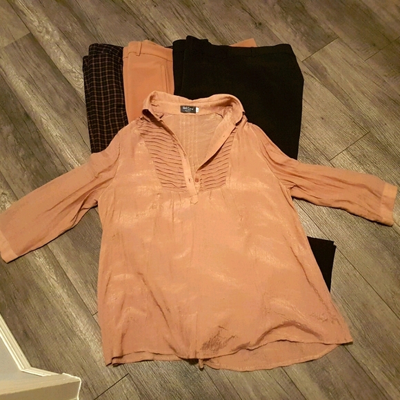 Red Coral blouse XL - Picture 2 of 4